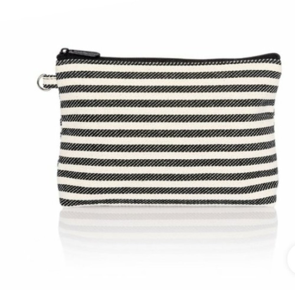NEW Thirty-One Mini Zipper Pouch - Twill Stripe